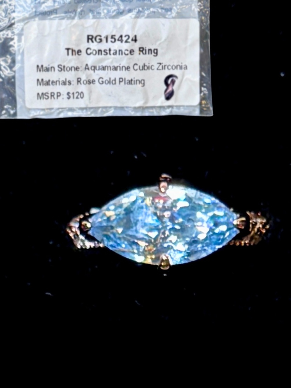 Bomb Party | The Constance Ring | March 2026 Birthday | Rose Gold (Size 8)